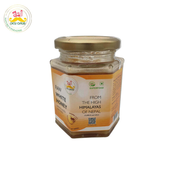 Desi Grub – Raw White Honey Unpasteurized Unfiltered