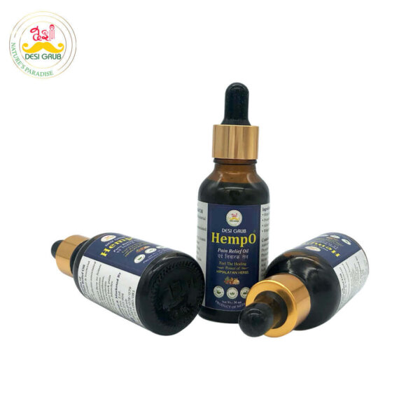 Desi Grub HempO Pain Relief Oil 30 ml | Himalayan Herbal Oil