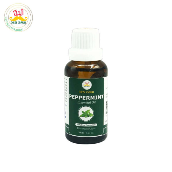 Desi Grub Peppermint Essential Oil 30ml | Pure & Natural Aromatherapy Oil