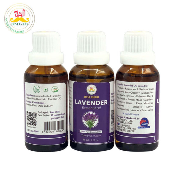 Desi Grub Lavender Essential Oil 30ml | Pure & Natural Relaxation Oil