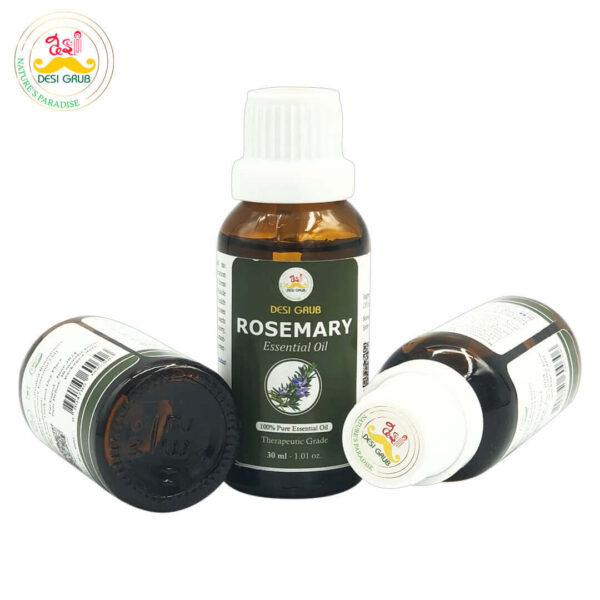 Desi Grub Rosemary Essential Oil 30ml | Pure & Natural Aromatherapy Oil