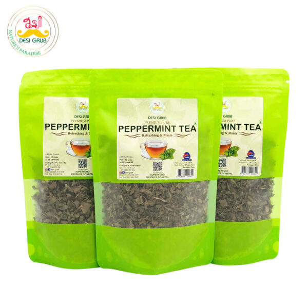 Desi Grub Premium Peppermint Tea 50 Gms: Refreshing Herbal Infusion