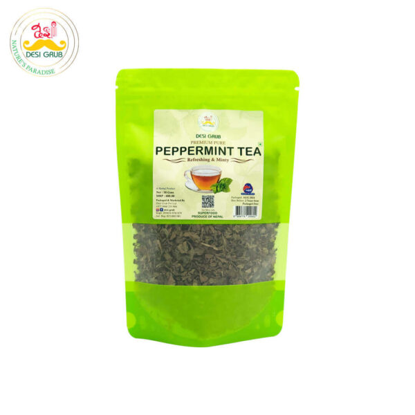 Desi Grub Premium Peppermint Tea 50 Gms: Refreshing Herbal Infusion