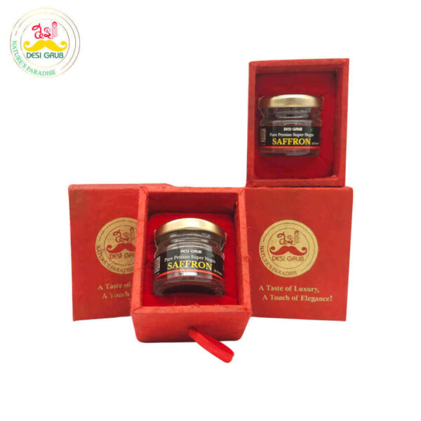 Desi Grub Premium Saffron Gift Pack Nepali Paper Box