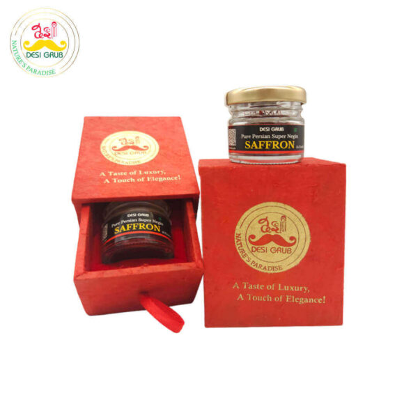 Desi Grub Premium Saffron Gift Pack Nepali Paper Box