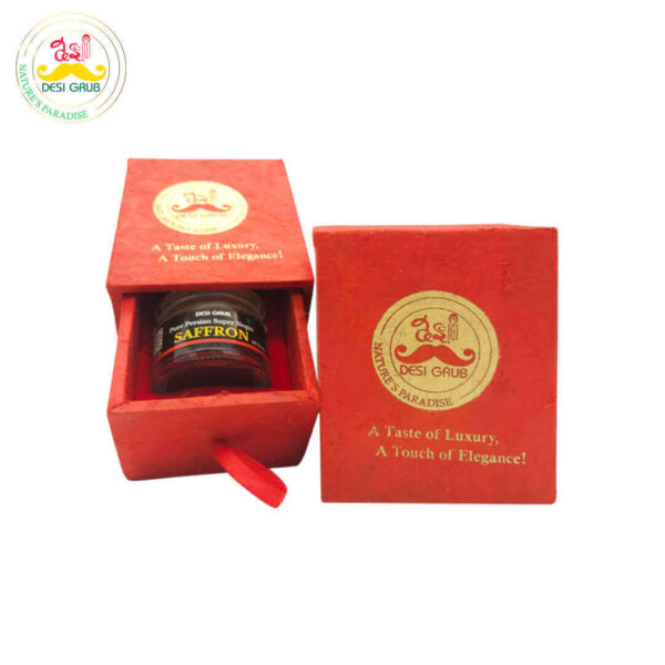 Desi Grub Premium Saffron Gift Pack Nepali Paper Box